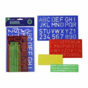 PLANTILLA BISMARK FLEXIBLE LETRAS Y NUMEROS 4UD