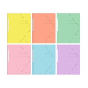 CARPETA CARTON A4 GOMILLAS BISMARK CELESTE