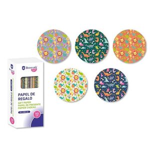 PAPEL DE REGALO INFANTIL AVENTURA 70X200