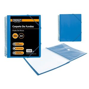 CARPETA 30 FUNDAS AZUL INGRAF