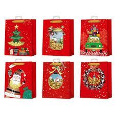 BOLSA NAVIDAD ROJA CONFETI