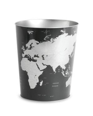 PAPELERA METALICA GLOBE