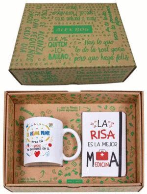 CONJUNTO LIBRETA Y TAZA AL MEJOR PROFE