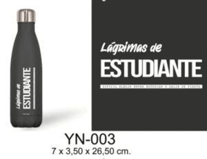 BOTELLA NEGRA 500 ML LAGRIMAS ESTUDIANTE