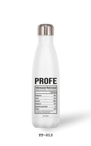 BOTELLA ALUMINIO 500 ML PROFE... INF. NUTRICIONAL