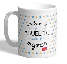 TAZA ABUELO LOS BESOS KISS
