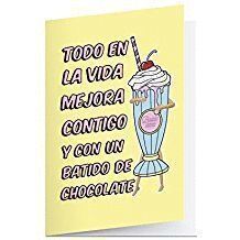 TARJETA LA VECINA RUBIA BATIDO