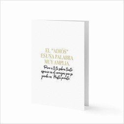 TARJETA: ADIOS - DEFREDS
