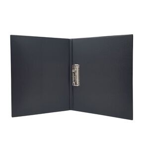CARPETA A4 DE CARTON FORRADO CON PINZA LATERAL NEGRO