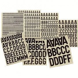 LETRAS ADHESIVAS VINILO ROJAS 28 MM L