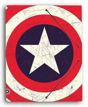 CARPETA SOLAPAS MARVEL CAPTAIN AMERICA SHIELD