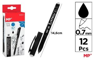 BOLIGRAFO BORRABLE MP 0,7 NEGRO