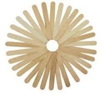 PALOS DE MADERA NATURAL ANCHO 150X18 MM 50 UNIDADES