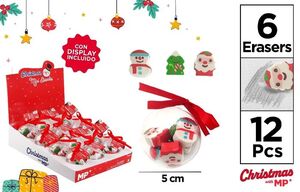 BOLA CON 6 GOMAS DE BORRAR NAVIDAD MP