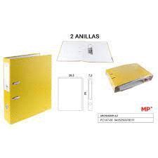 ARCHIVADOR A4 AZ 2 ANILLAS AMARILLO MP