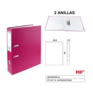 ARCHIVADOR A4 AZ 2 ANILLAS FUCSIA MP