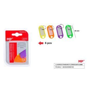 PACK 6 LLAVEROS 50MM FLUOR MP