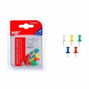 AGUJA SEÑALIZACION MP MAPAS 11MM COLORES 40UD