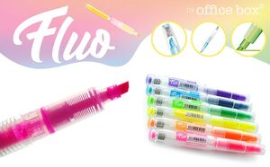 MARCADOR RECARGABLE ROSA FLUOR OFFICE BOX