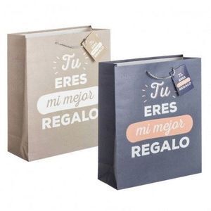 BOLSA DE REGALO MEDIANA PAPEL TU ERES MI MEJOR REGALO