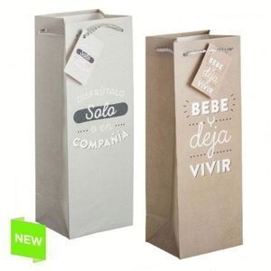 BOLSA DE REGALO PAPEL PARA BOTELLA