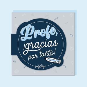 TARJETA DE FELICITACION PROFE GRACIAS POR TANTO