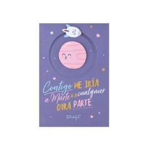 POSTAL - CONTIGO ME IRIA A MARTE O A CUALQUIER MR WONDERFUL