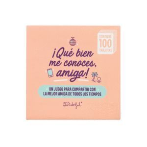 JUEGO DE CARTAS - QUE BIEN ME CONOCES, AMIGA! MR WONDERFUL