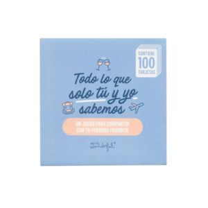 JUEGO DE CARTAS - 100 PREGUNTAS QUE SOLO TU ... MR WONDERFUL