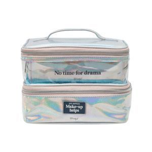 NECESER CON 2 ESTUCHES - LIFE HAPPENS. MAKE-UP HELPS MR WONDERFUL