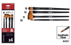 PINCEL CORTO PROFESIONAL SINTÉTICO 4 UDS