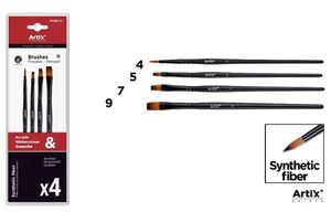 PINCEL CORTO PROFESIONAL SINTÉTICO 4 UDS