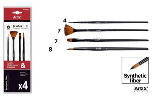 PINCEL CORTO PROFESIONAL SINTÉTICO 4 UDS