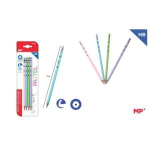 LAPICES MP CON GOMA PASTEL SURTIDO 4 UNIDADES