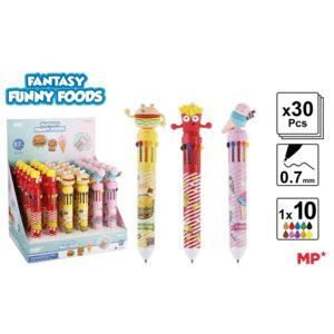 BOLIGRAFO MP FUNNY FOODS MULTICOLOR 