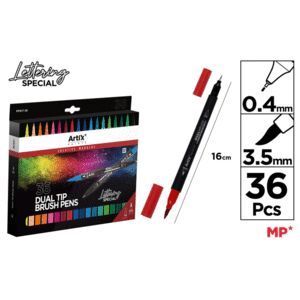 ROTULADOR DOBLE PUNTA ARTIX 36 COLORES