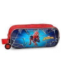 ESTUCHE DOBLE COMPARTIMENTO SPIDERMAN BLACK