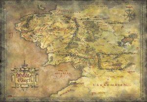 VADE ESCOLAR EL SEÑOR DE LOS ANILLOS MAPA