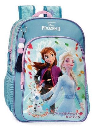 MOCHILA FROZEN AWESOME MOVES ESCOLAR 40 CM ADAPTABLE