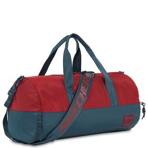 BOLSO BOLSA DE DEPORTE / VIAJE BICOLOR ROJO-MARINO