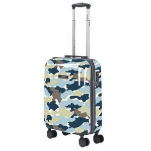 MALETA CABINA TROLLEY CAMUFLAJE AZUL Y VERDE CAMO