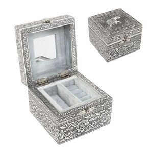 JOYERO 2 NIVELES METAL PLATA