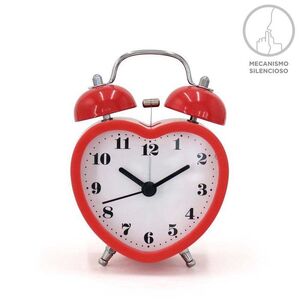 DESPERTADOR CAMPANA FORMA CORAZON