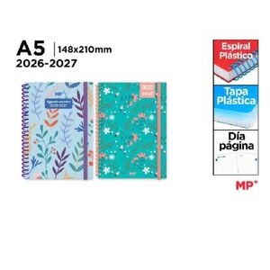 AGENDA ESCOLAR 2026/2027 A5 DP TAPA PLASTICO MP