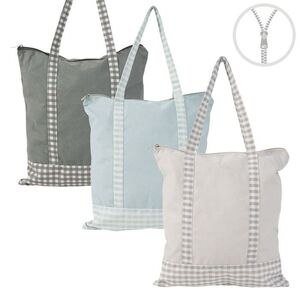 BOLSA ALGODON CON CREMALLERA VICHY SURTIDAS