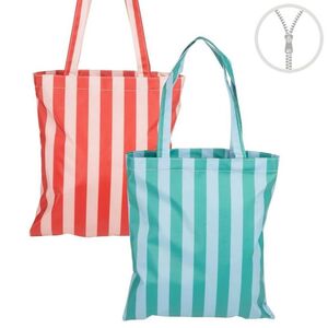 BOLSA CON CREMALLERA WATERPROOF RAYAS SURTIDOS