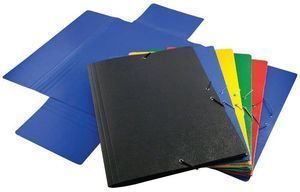 CARPETA DIBUJO A3 CARTON GOFRADO GOMA SOLAPA AZUL