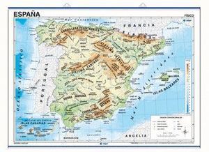 MAPA MURAL ESPAÑA FIS/POL 100X140 DOBLE CARA