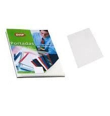 PORTADA PVC 0,18MM A4 CRISTAL DHP PAQUETE DE 100 UNIDADES