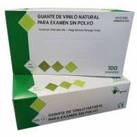 GUANTE VINILO NATURAL SIN POLVO TALLA L